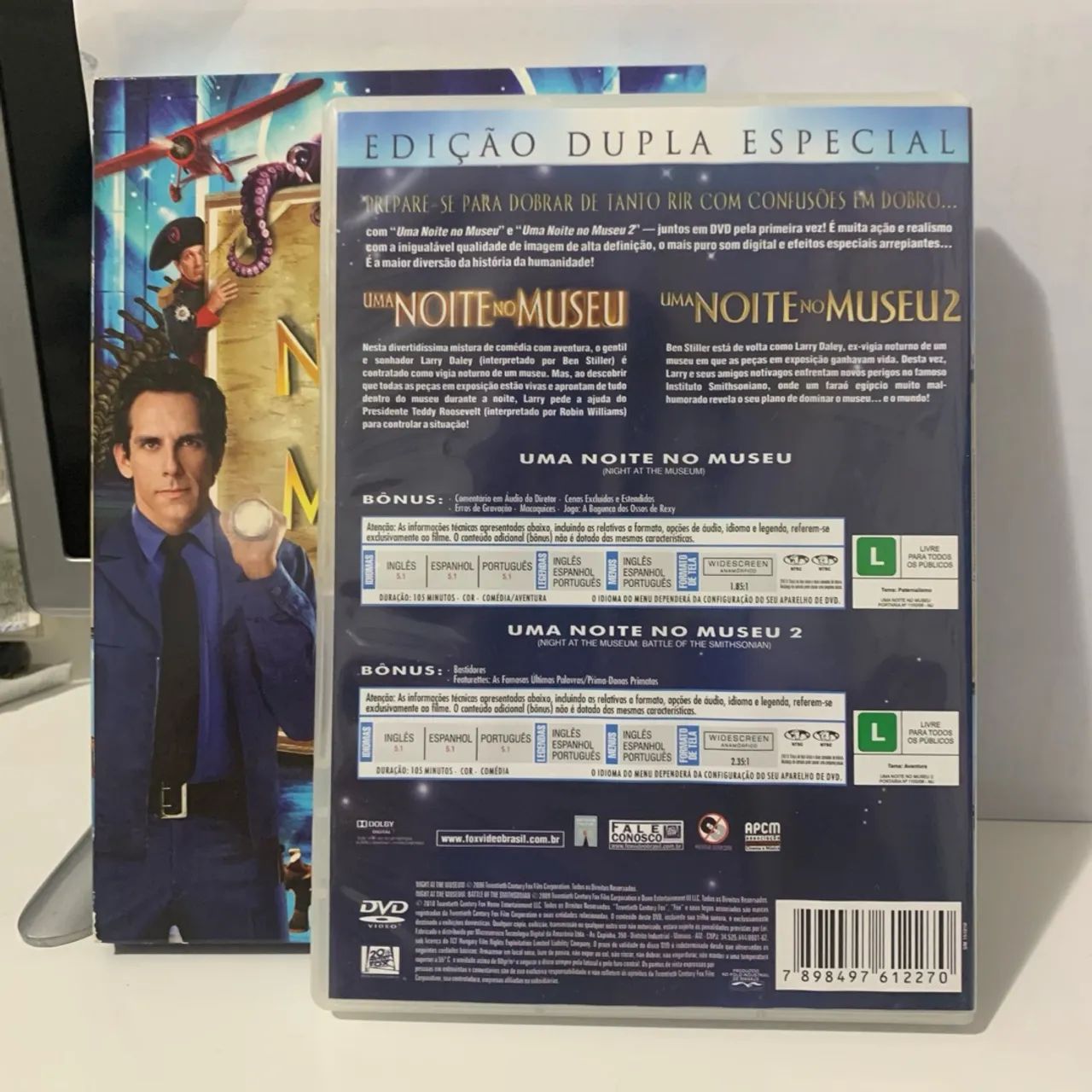 DVD Uma Noite no Museu 1 e 2 - 2 Discos - Foto 3