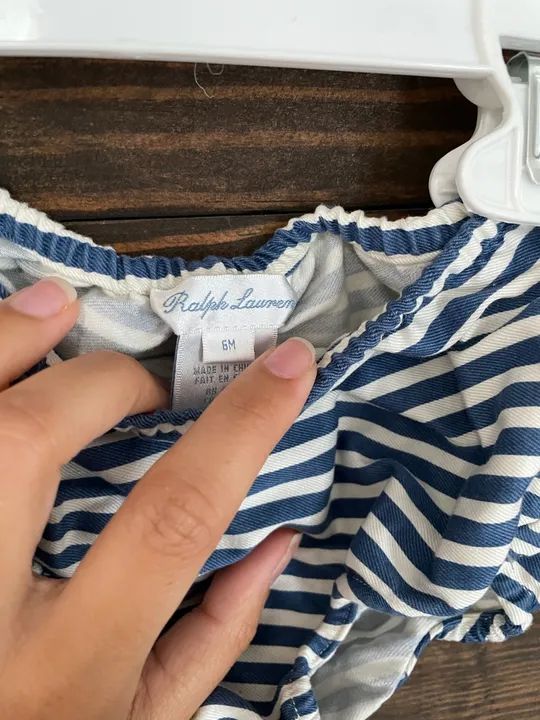 Vestido bebê Ralph Lauren com tapa fraldas - Foto 3