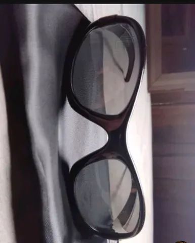 Óculos de sol esportivo curvado com haste vermelha  - Foto 4