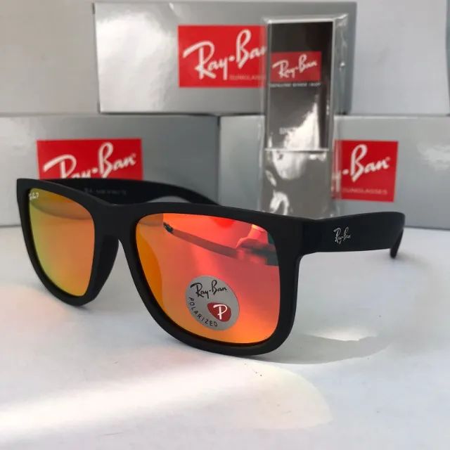 Óculos Ray ban Justin Red fire lentes polarizadas - Foto 3