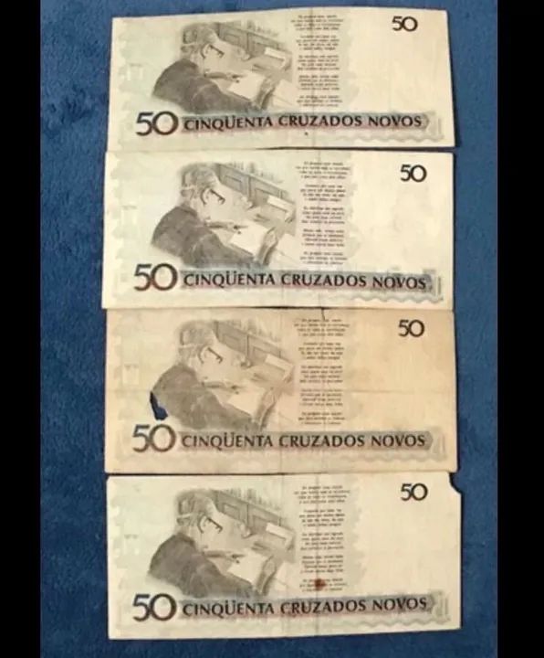 8 notas de cruzados antigas - Foto 5