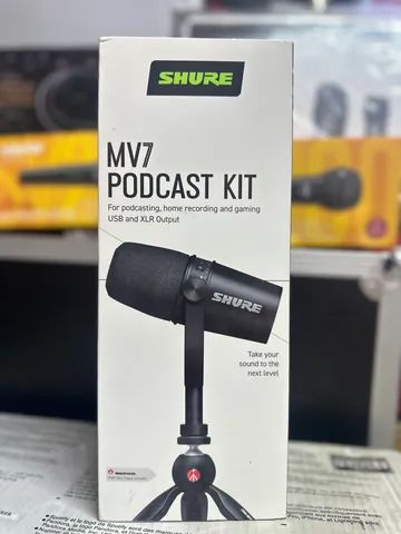 Microfone mv7 shure Podcaster 
