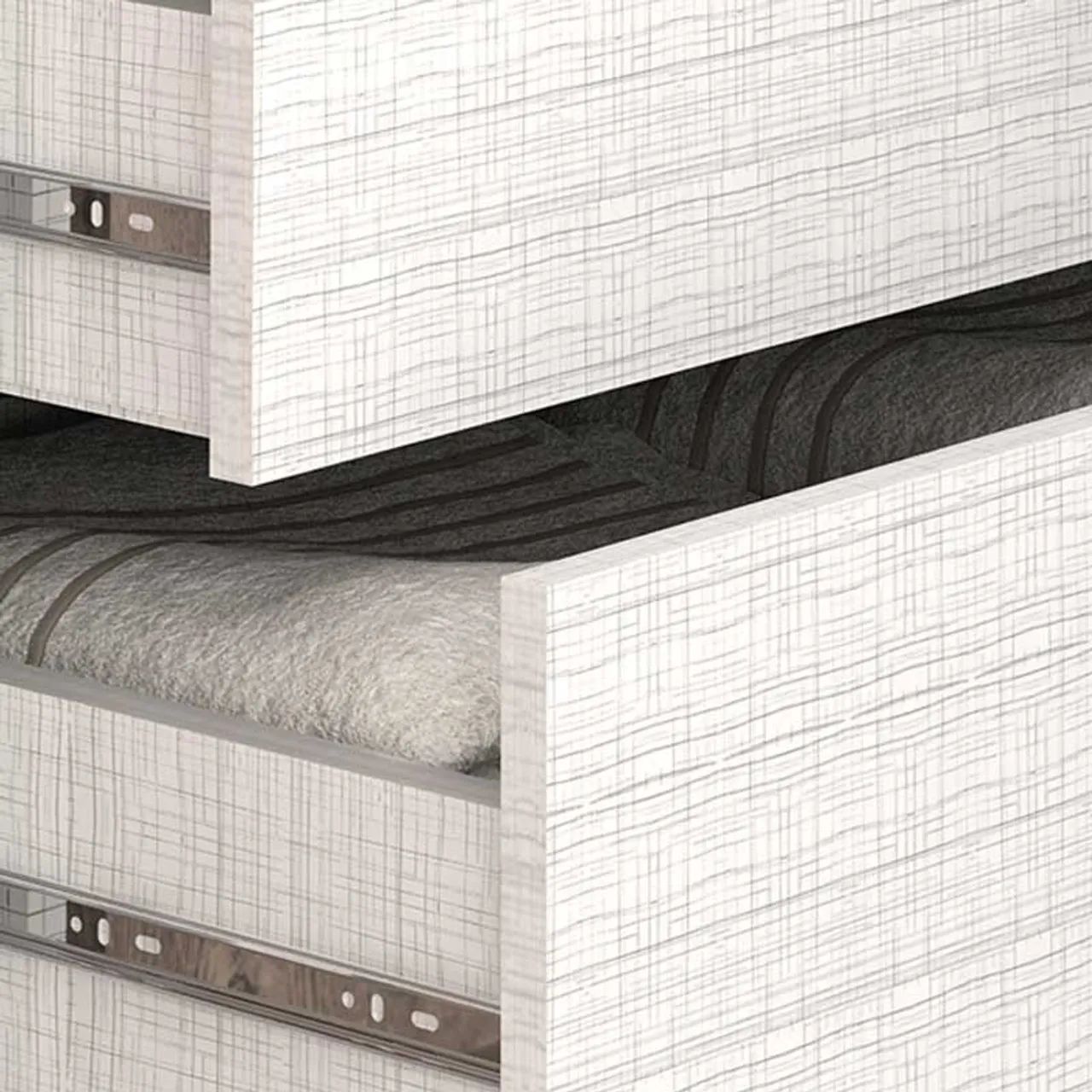 Guarda Roupa Casal Todo em MDF 2 Portas 3 Gavetas 1.80m - Frete Grátis!  - Foto 4