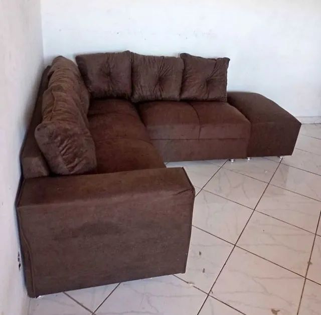 Sof á de canto com puf - 1050 - Foto 2