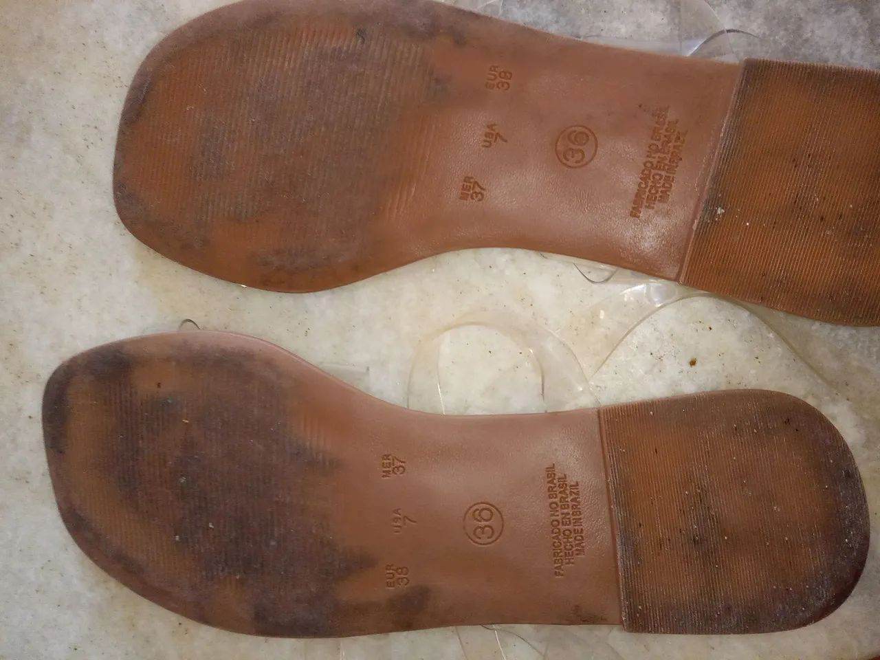 Rasteirinha minimalista com alças transparente -Aracaju - Foto 6