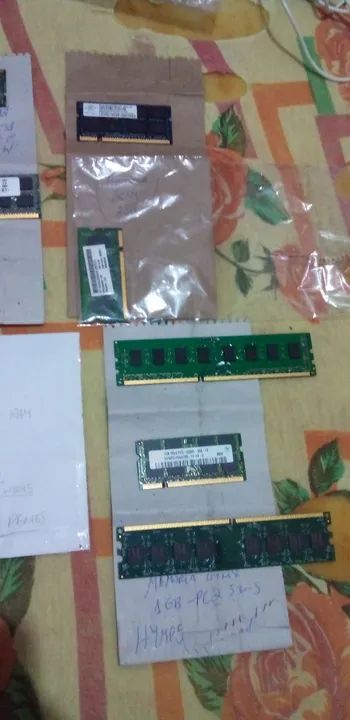 Kit com 10 pentes de memorias diversos  - Foto 4