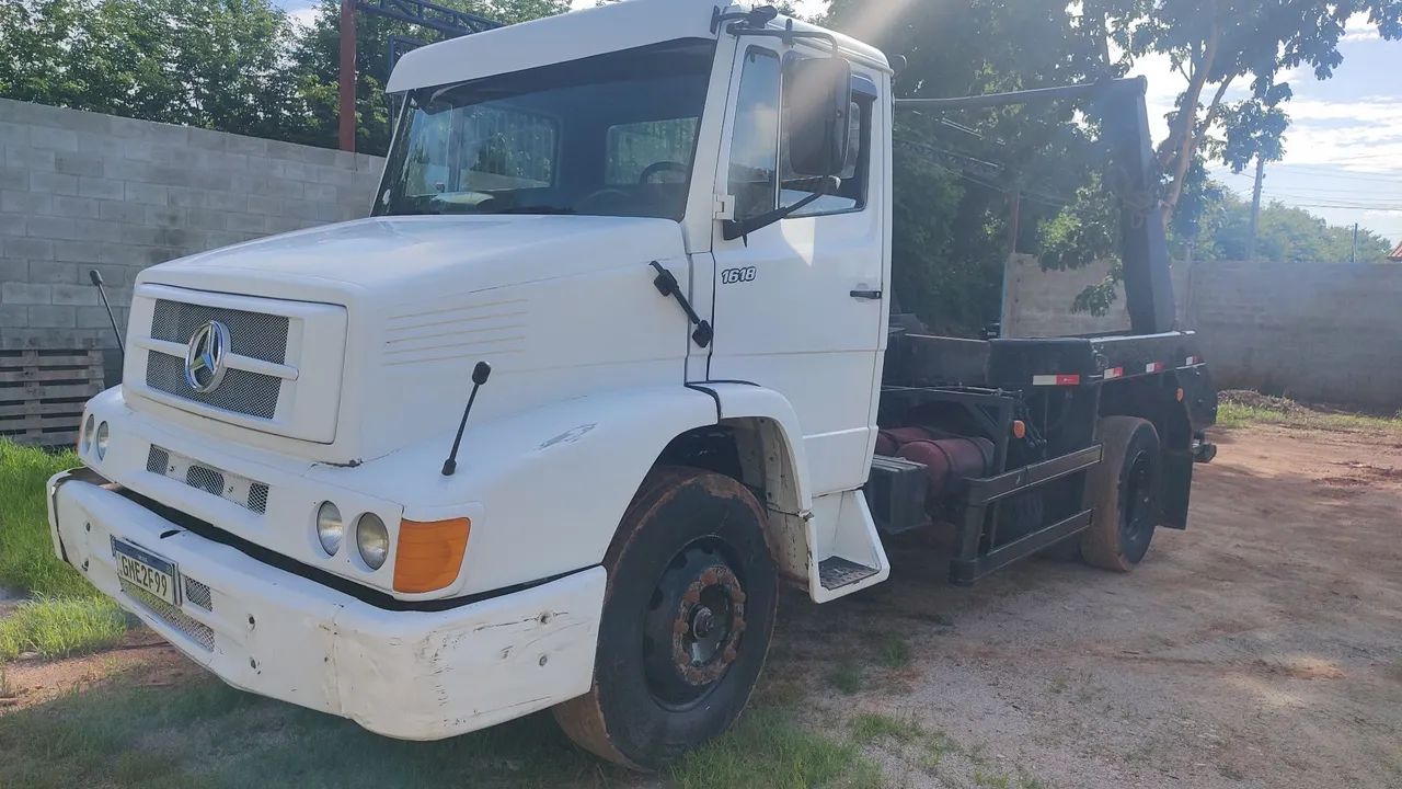 MB 1214, 1991, poli guindaste sapatas hidráulica 