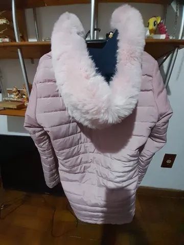 Jaqueta Parka Sarja Peluciada dupla face. NOVA