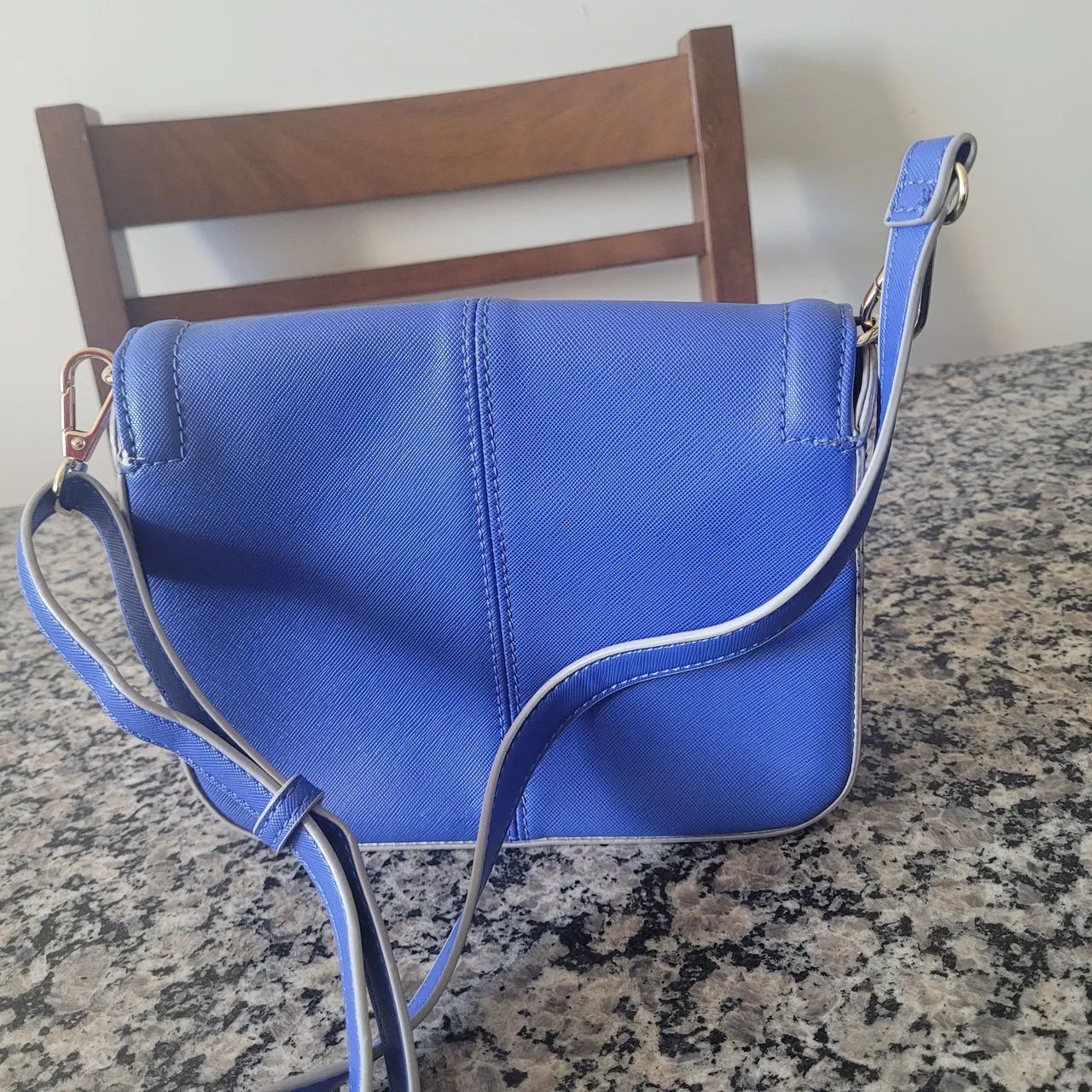 Bolsa de Ombro Azul - Foto 2