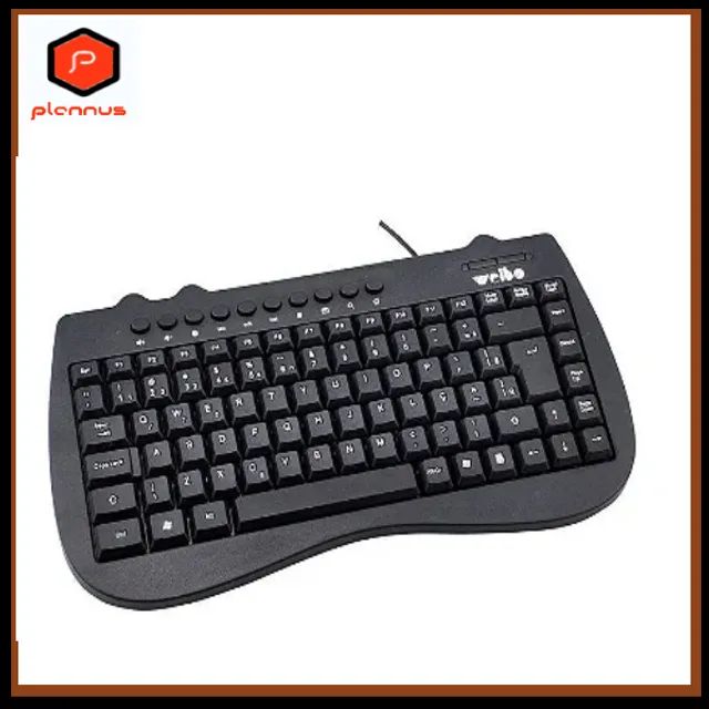Mini Teclado Multimídia WB-770 USB Compacto ReduzidoWeibo (z466) - Foto 3