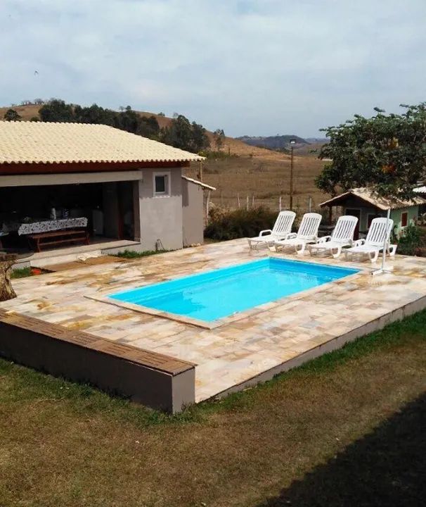 Piscina média retangular com escada- Promoção direto de fábrica