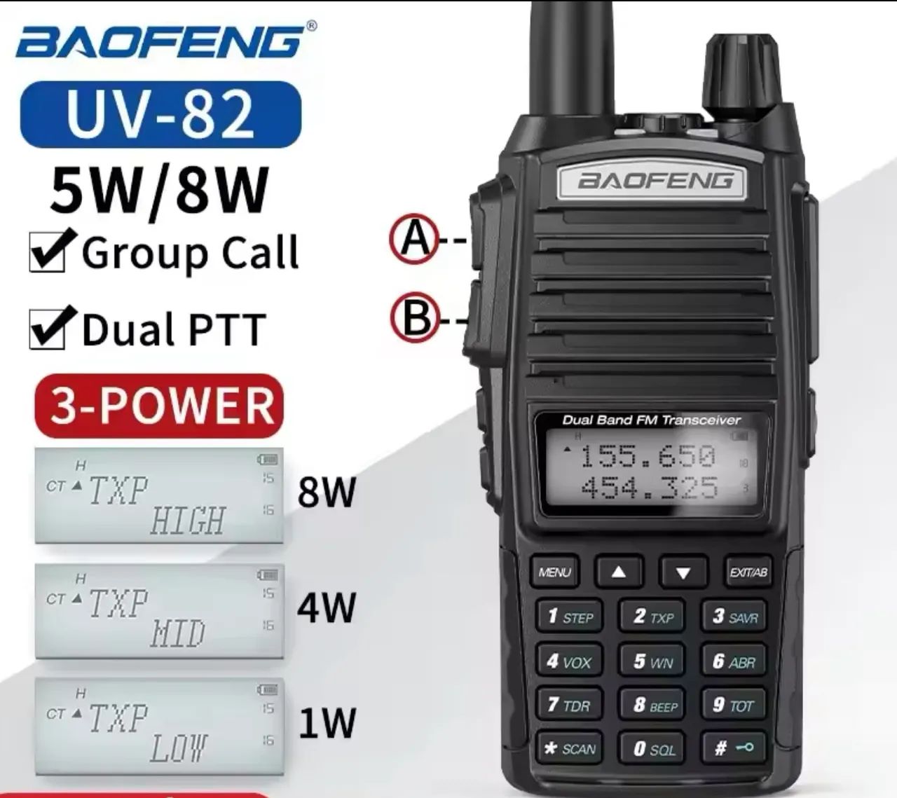 Rádio comunicador Baofeng 25km de alcance 5uv e 8uv - Foto 4