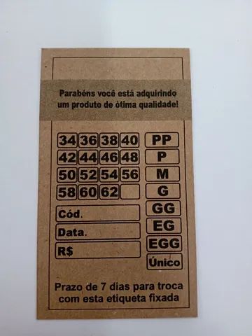 Tags - Etiqueta - Roupas e Calçados - Foto 3
