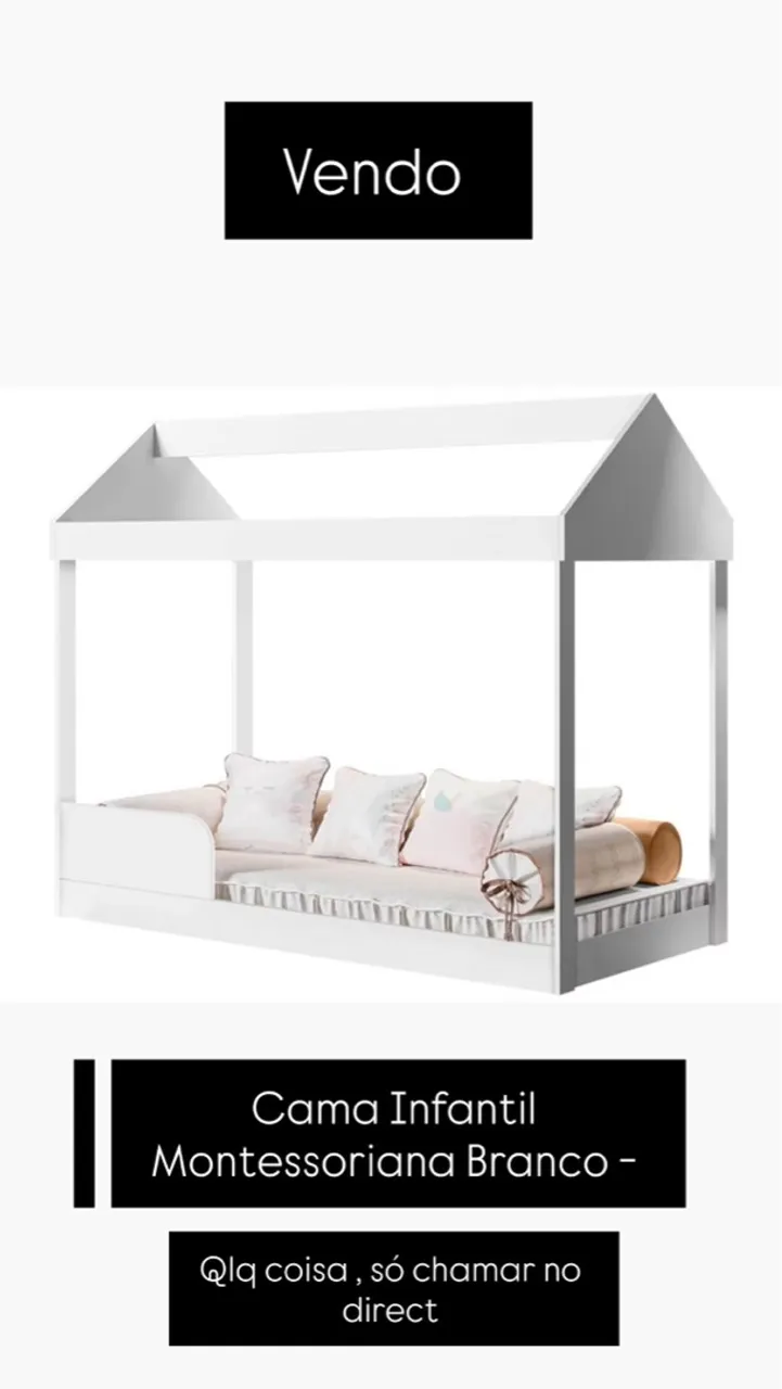 Cama Infantil Montessori Branca
