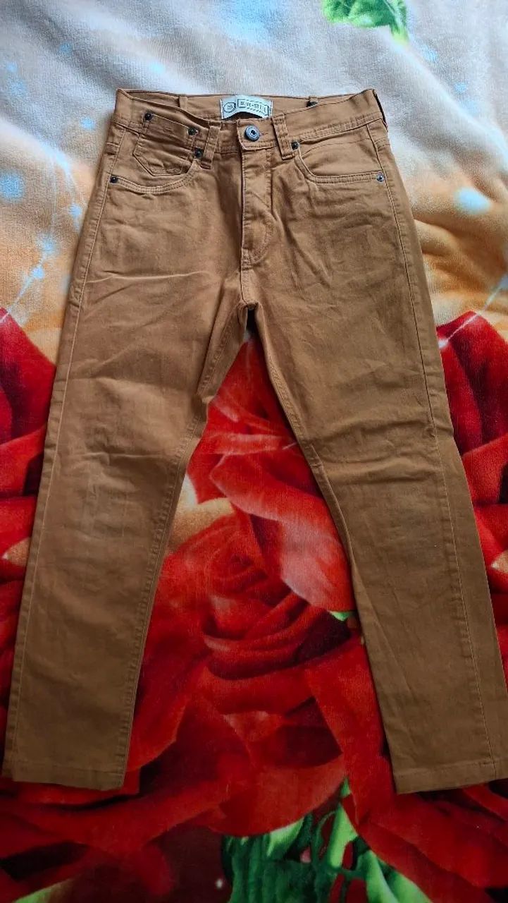 Calça Sarja Marrom - Skinny tam36