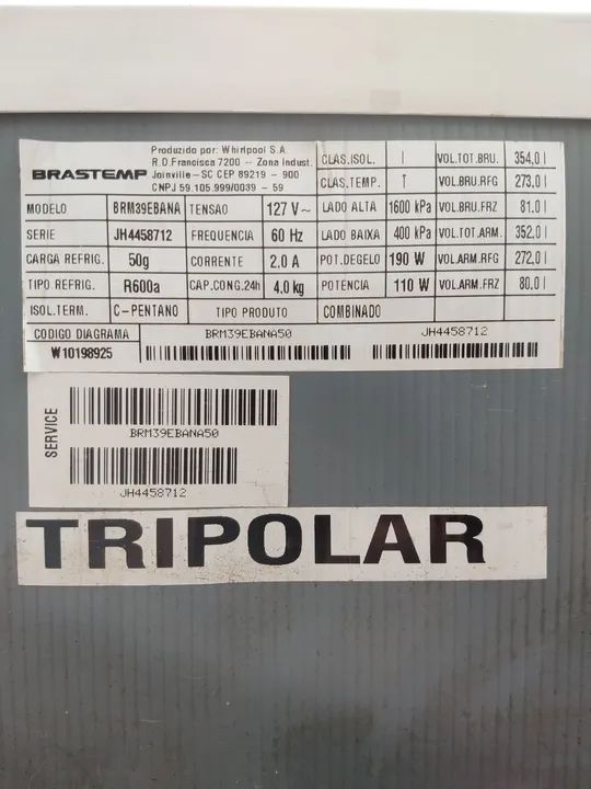 Geladeira Brastemp 340 litros funcionando perfeitamente bem conservado. - Foto 2