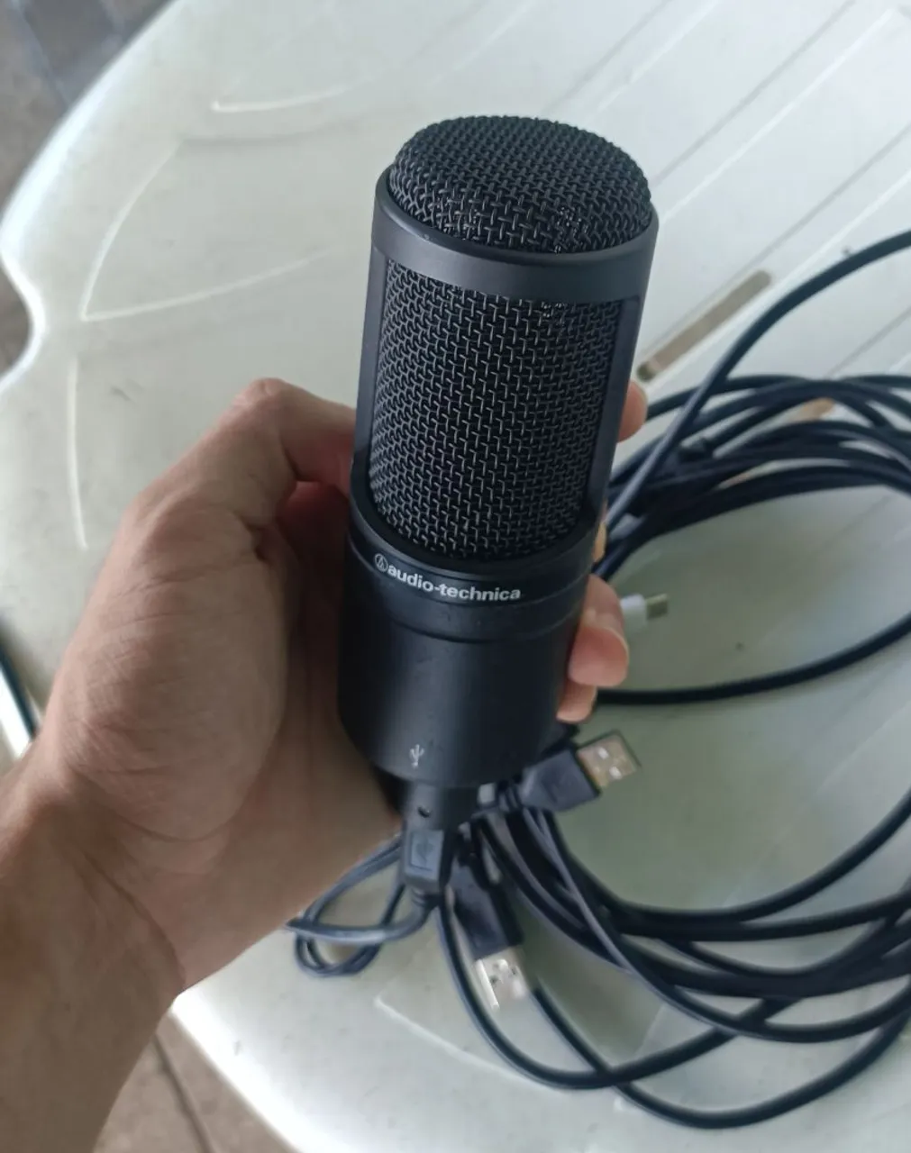 AT2020 Audio-Technica USB Condensador Microfone