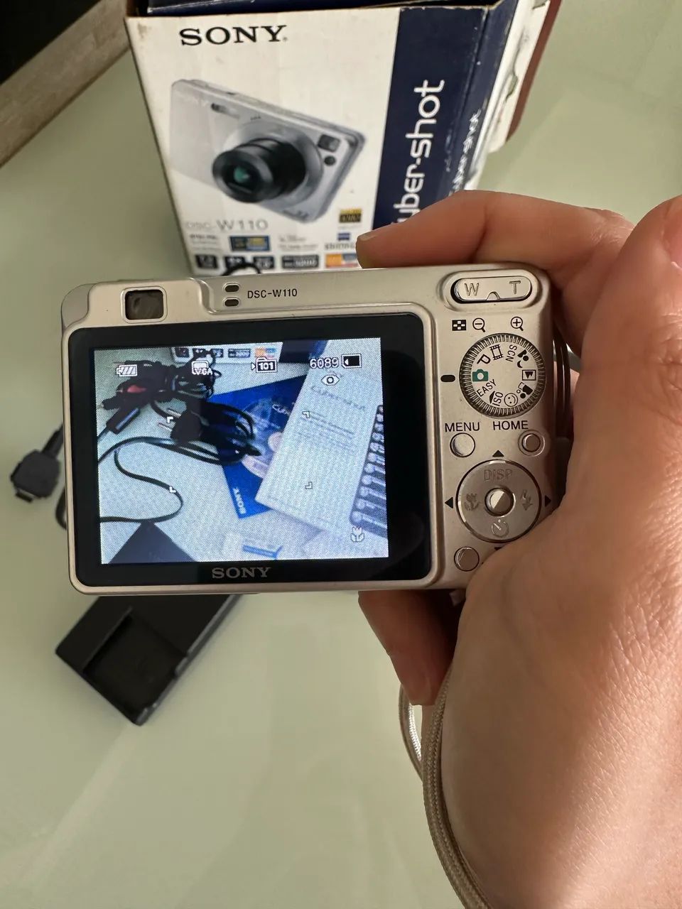 Câmera Digital Sony Cyber-shot DSC-W110 - Completa e em ótimo