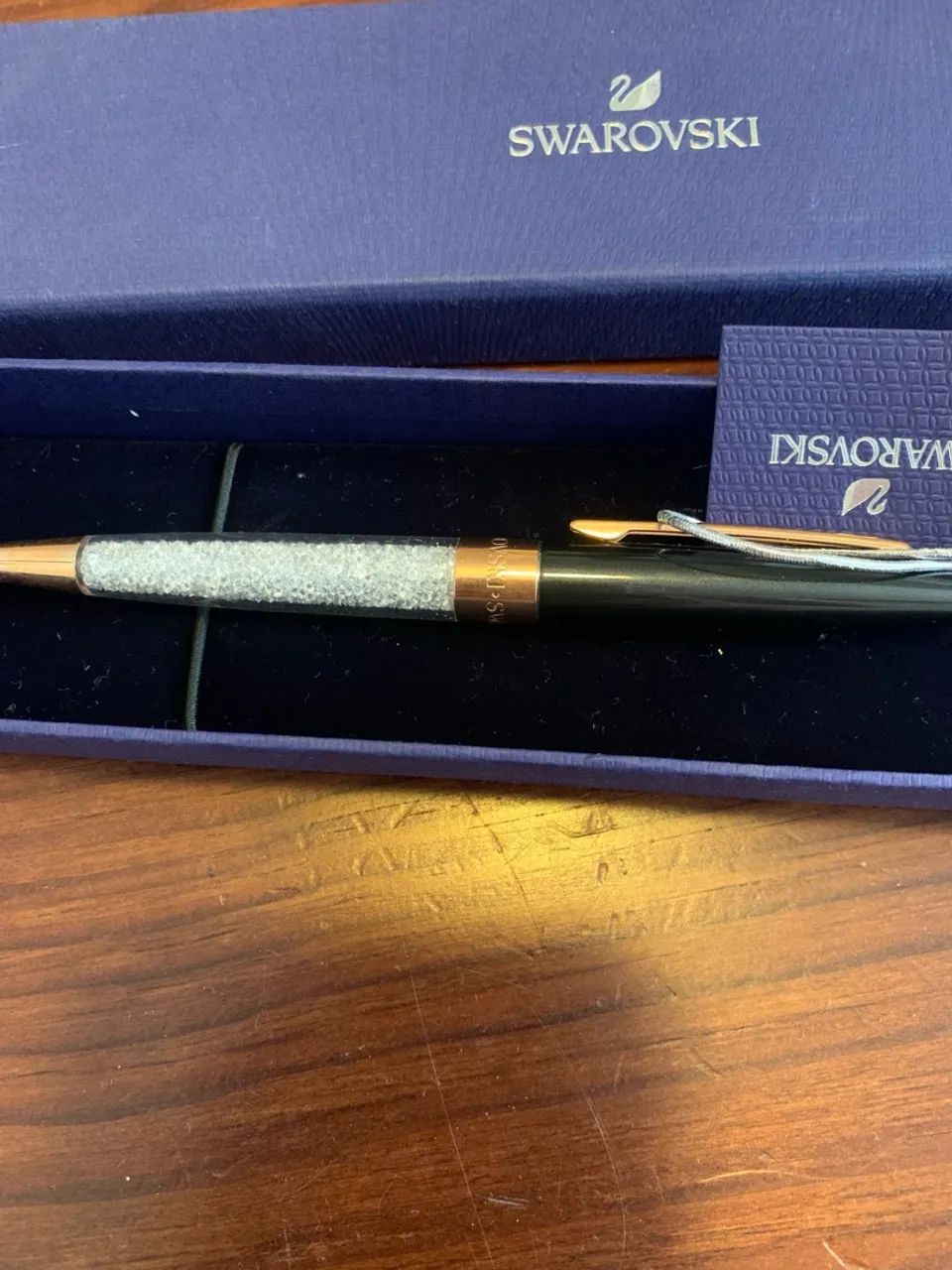 Caneta Swarovski cristais nunca usada  - Foto 3