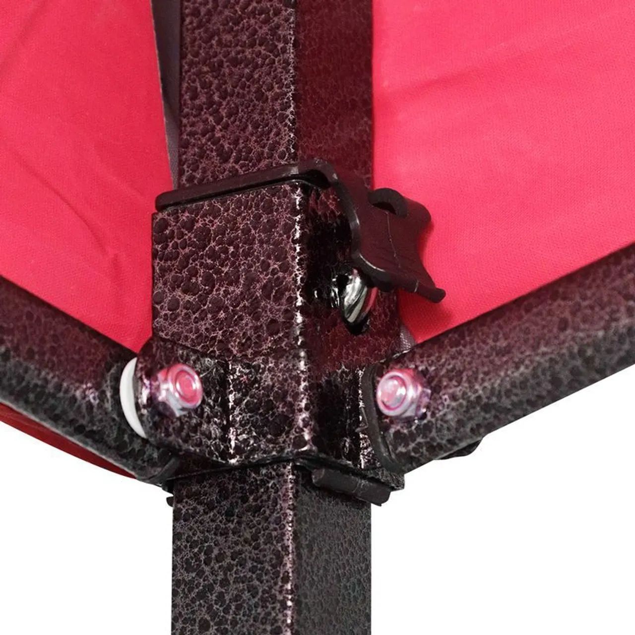 Tenda Gazebo Dobrável Pagoda 3x3 Metros Vermelho com Bolsa Bel (PRONTA ENTREGA) - Foto 3