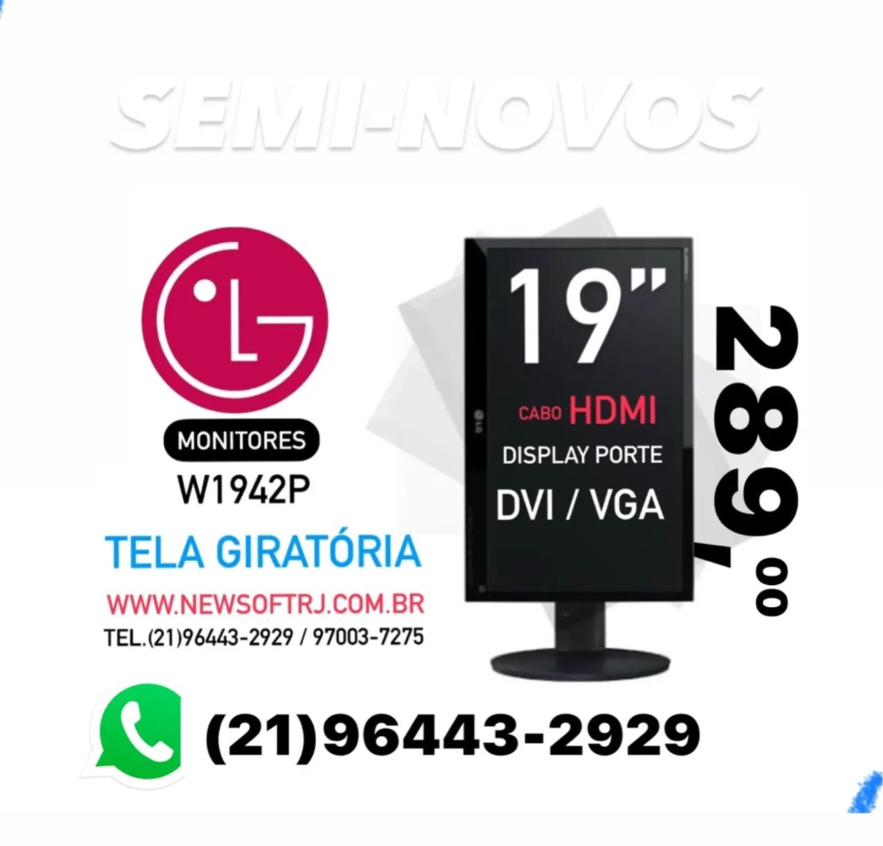 Monitores 19 Tele Giratória  - Foto 2