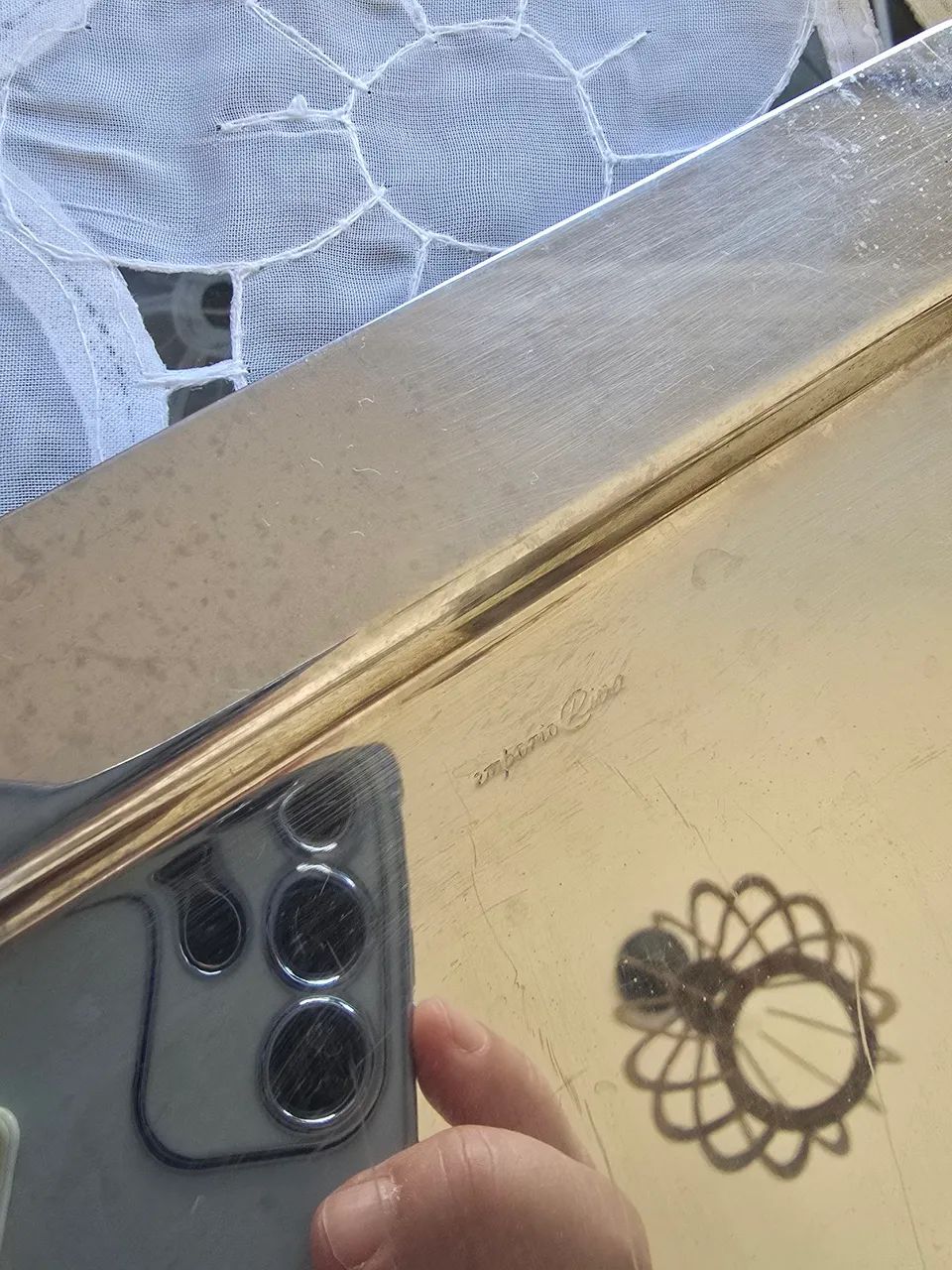 Porta presunto e queijo de inox marca empório Riva usados - Foto 5