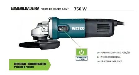 WS4740 - ESMERILHADEIRA ANGULAR 750W64840852157187120