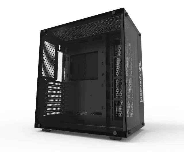 Gabinete Gamer Redragon Wideload, Mid Tower, Vidro Temperado, Black, Sem fonte, Sem fan, G - Foto 5