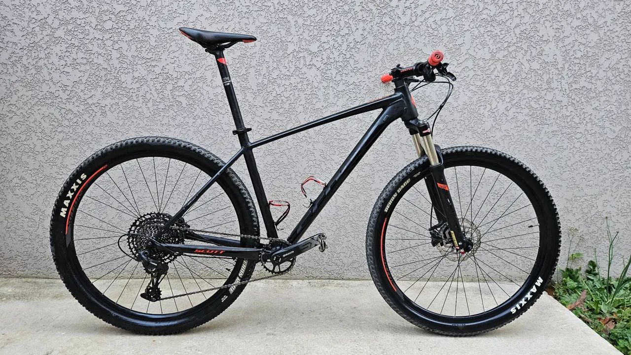 scott 970 scale bicycle Bike — Red / S The Scott Scale 970 enhances the riders skill Aspect 970 Scott Mountain Bike