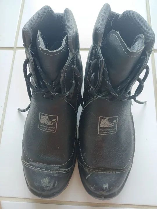 Botas de Segurança Cano Longo Tipo Manobreiro 