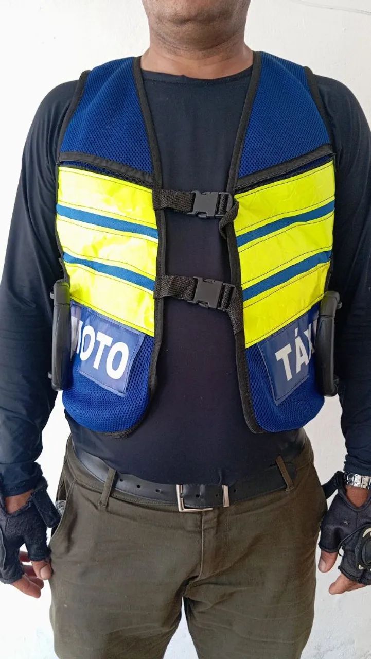 Colete para moto táxi 