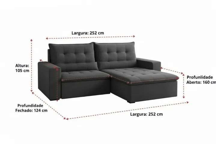 Sofá retratil e reclinavel atila (trabalhamos com outros modelos) - Foto 3