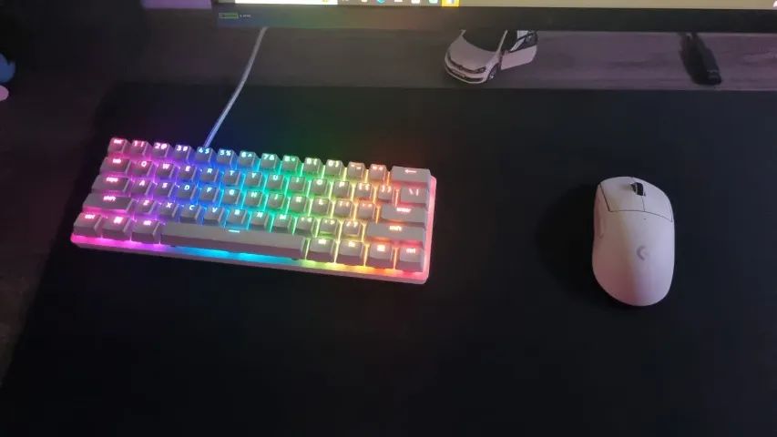 Teclado Optico Hustman mini mercury red - Foto 3
