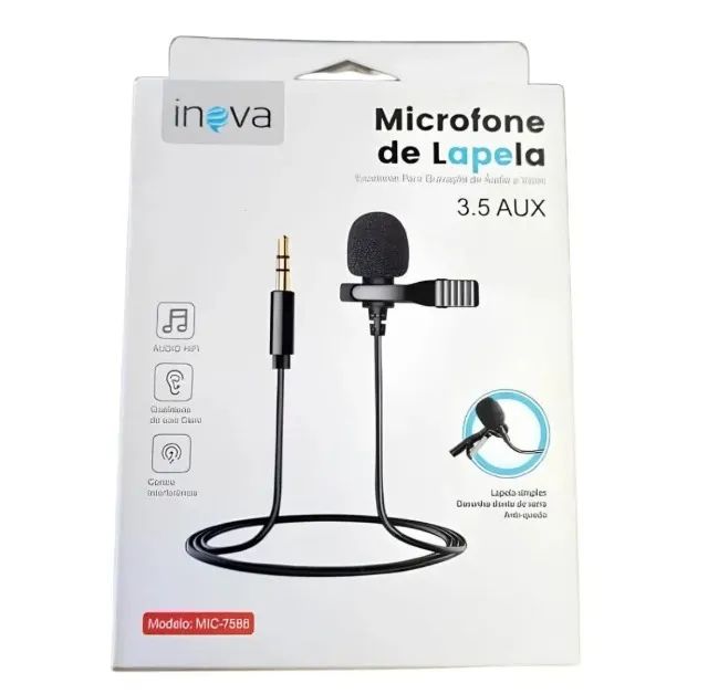 Microfone de Lapela Inova (Tipo-C)