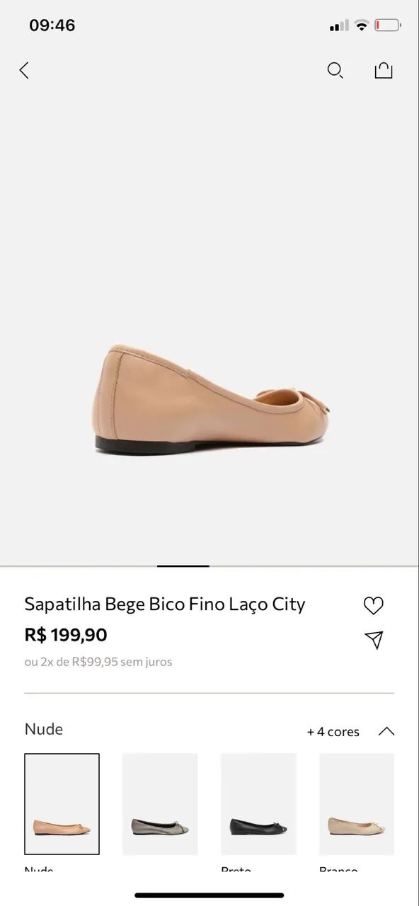 Sapatilha Arezzo bege nº 34 - Foto 3