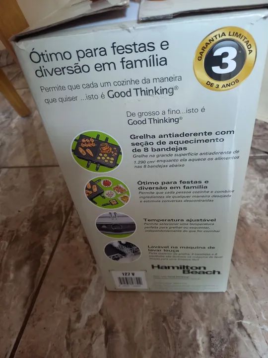 Raclette Hamilton Beach - Nova - Foto 2