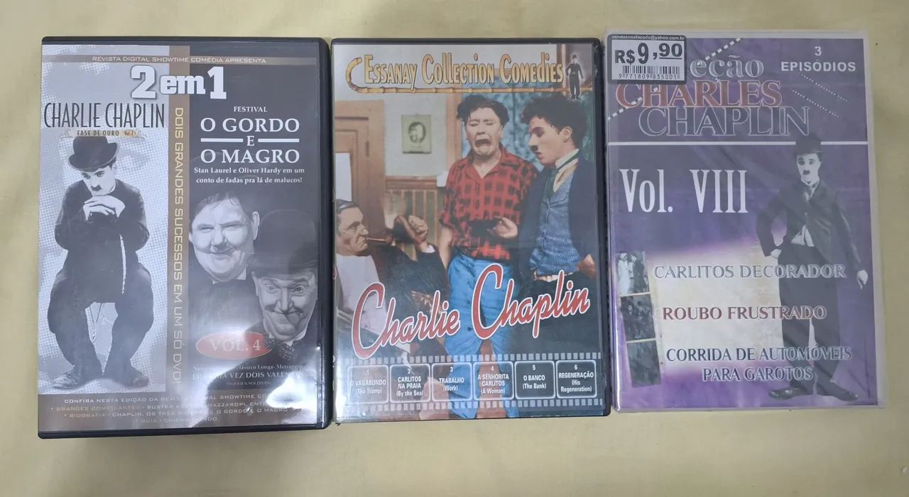 Coleção Dvds Charles Chaplin