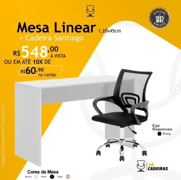 Kit mesa + cadeira
