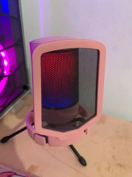 Microfone de mesa FIFINE  USB para PC - Rosa | A6V - Foto 2