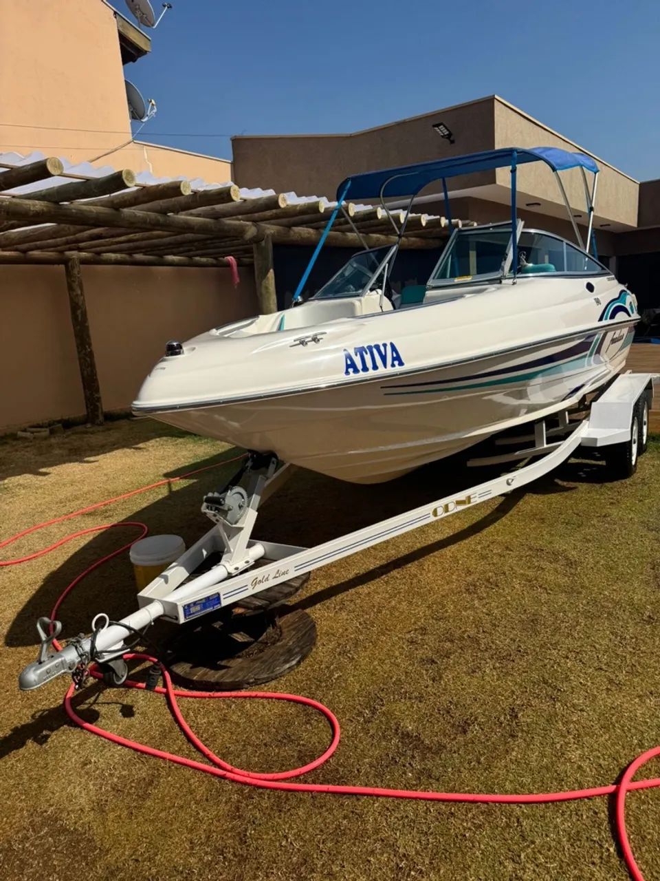 Lancha 19 pés Focker 190 style  80 horas motor yamaha 130 HP ano 2005  revisada tudo ok - Foto 4