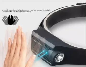 Lanterna de Cabeça Recarregável Led com sensor - Foto 5