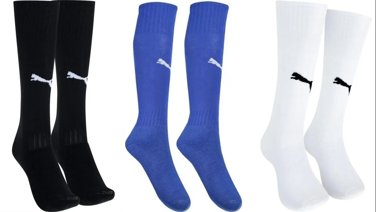 Meião Puma Core Socks Futebol Adulto Campo Futsal Society Fut7