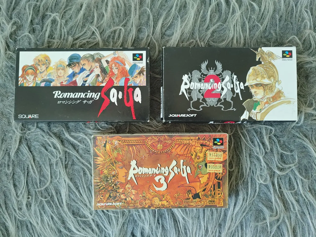 Coleção Romancing SaGa 1, 2 e 3 - Super Famicom (SNES Japonês)