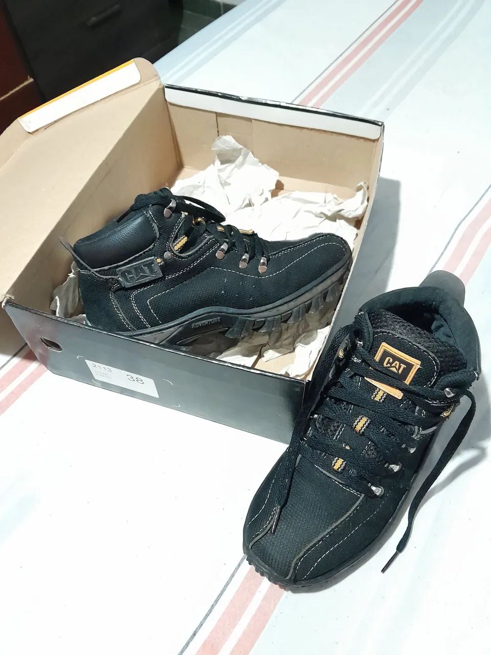 BOTA MASCULINA EM LONA  - Foto 3