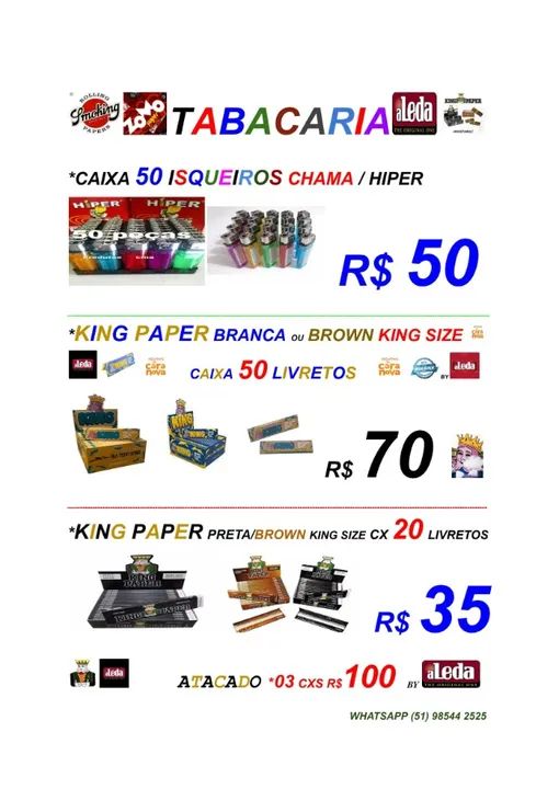 Caixa 50 Unids Brown ou Branca Grande a Melhor Veja Itens P/ Revenda Entregamos - Foto 2