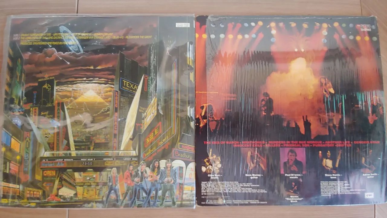 LP Iron Maiden Real Live One, Killers, Somewere in Time Vinil Rock - Foto 5