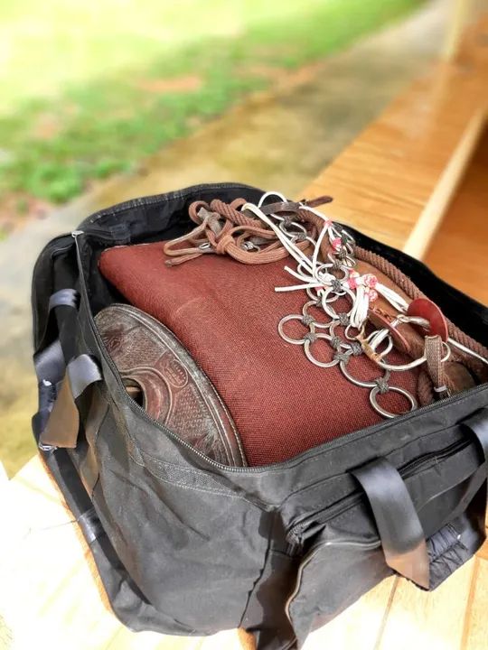 Sacolas lona caminhão para tralhas de pesca e sela de cavalo super resistente . - Foto 5