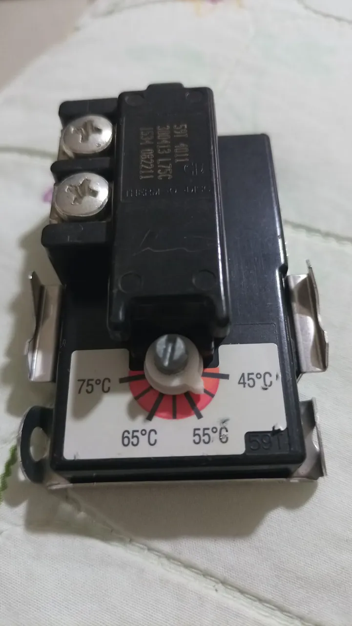 Termostato de encosto para Boiler 25A 45 a 75C Thermodisc