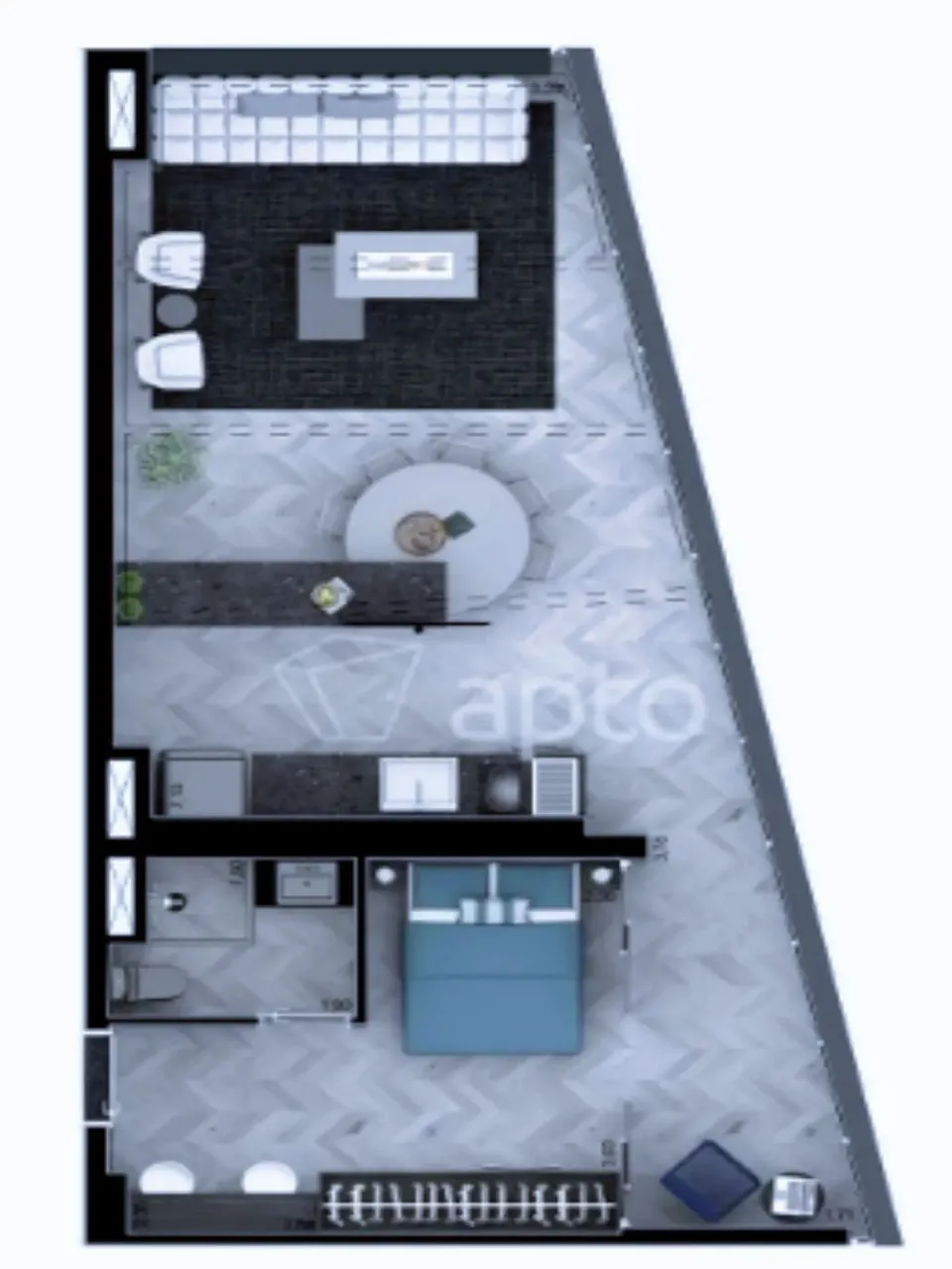 Studio no Bairro Paraíso em São Paulo