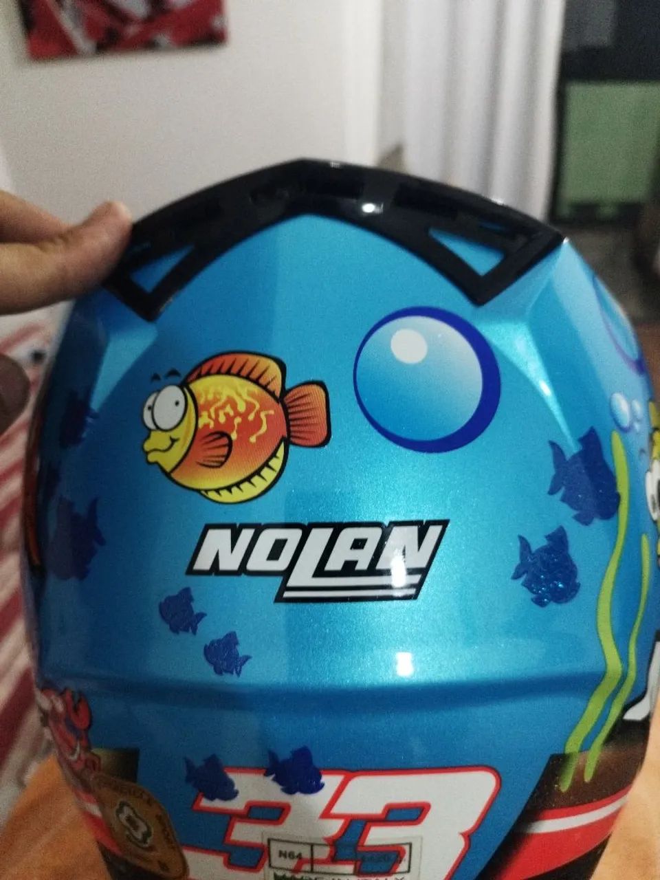 Capacete Nolan Italiano modelo Aquarium - Foto 4